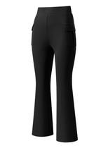 Calças blibean Tween Girls Bell Bottom Pants Flare Bootcut, calças largas, uniforme infantil, calça chino de cintura alta, escola de outono, bolsos, roupas, tamanho 8 a 9 anos, pretas Calças blibean Tween Girls Bell Bottom Pants Flare Bootcut, calças largas, uniforme infantil, calça chino de cintura alta, escola de outono, bolsos, roupas, tamanho 8 a 9 anos, pretas