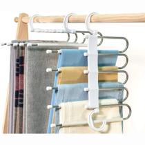 Calças cabide antiderrapante aço inoxidável Multi-Funcional - Clink