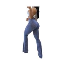 Calças Capri De Cintura Alta Slim Com Barra Larga Estilo Y2K Moda Feminina Streetwear