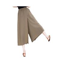 Calças Capri Femininas De Cintura Alta, Ajuste Fino, Comprimento Até a Panturrilha, Finas, Soltas,