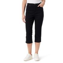 Calças Capri Gloria Vanderbilt Amanda High Rise Black Women