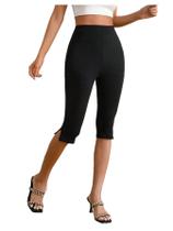 Calças Capri MakeMechic, leggings elásticas de cintura alta, pretas Calças Capri MakeMechic, leggings elásticas de cintura alta, pretas
