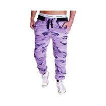 Calças Cargo Casuais Camufladas Masculinas Com Cintura Média E Punho No Tornozelo Moda Esportiva Calças Cargo Casuais Camufladas Masculinas Com Cintura Média E Punho No Tornozelo Moda Esportiva
