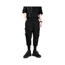 Calças Cargo Casuais Masculinas De Primavera E Verão Com Cintura Elástica, Estilo Streetwear, Calças Cargo Casuais Masculinas De Primavera E Verão Com Cintura Elástica, Estilo Streetwear,