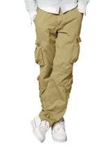 Calças cargo combinam com as masculinas Wild 3357 para uso casual em cáqui