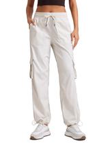 Calças cargo CRZ YOGA leves branca leitosas XS