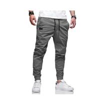 Calças Cargo Largas E Soltas Para Homens Em Cores Sólidas, Calças De Moletom Casuais, Roupas Calças Cargo Largas E Soltas Para Homens Em Cores Sólidas, Calças De Moletom Casuais, Roupas