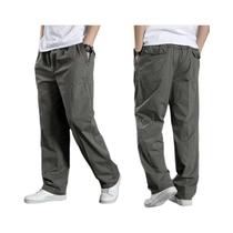 Calças Cargo Masculinas 6XL De Algodão Para Verão E Primavera, Roupa De Trabalho Casual, Calças De