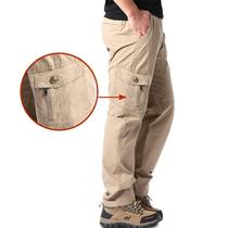 Calças Cargo Masculinas plus Size Soltas Com Múltiplos Bolsos Em Algodão De Alta Qualidade 5XL 6XL