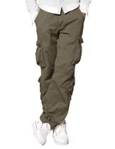 Calças cargo Match Wild para homens, cáqui claro, tamanho 32