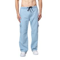 Calças Cargo Modelo Street Wear Estilo Balão 6 Bolsos Jeans e Sarja