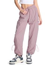Calças cargo Prettyleaf Parachute Hiking para mulheres rosa claro M Calças cargo Prettyleaf Parachute Hiking para mulheres rosa claro M