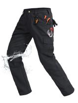 Calças Cargo Rapoo Masculinas Táticas Resistentes à Água Pretas 40W