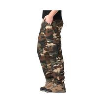 Calças Cargo Táticas Masculinas Em Camuflagem De Alta Qualidade Em Algodão Com Múltiplos Bolsos Para