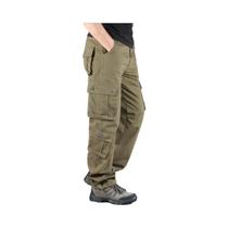 Calças Cargo Táticas Masculinas Em Camuflagem De Alta Qualidade Em Algodão Com Múltiplos Bolsos Para