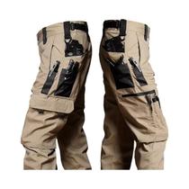 Calças Cargo Táticas Masculinas Impermeáveis Com Múltiplos Bolsos Para Trabalho Ao Ar Livre E