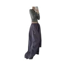 Calças Cargo Vintage Y2K Oversized Para Mulheres, Soltas, Com Cordão E Bolsos, Estilo Casual Chic