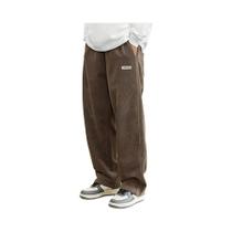 Calças Casuais De Veludo Cotelê Para Homens, Corte Solto, Perna Reta, Tamanho Europeu Multifuncional