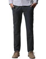 Calças casuais finas e cônicas masculinas combinam com cinza carvão 34