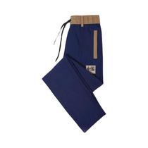 Calças Casuais Masculinas De Verão Em Seda Gelada, Cintura Média, Elásticas, Retas, Confortáveis E