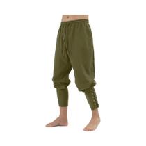 Calças Casuais Masculinas Vintage Viking Medievais De Algodão E Linho Para Primavera Verão Halloween
