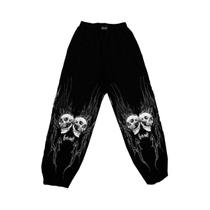 Calças Casuais Oversized De Estilo Punk Y2K Hip-Hop Com Corte Reto