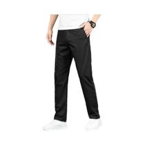 Calças Casuais Slim Fit Masculinas De Seda Amoreira Fina E Macia Para Primavera/Verão Com Elástico