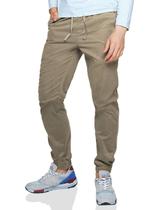 Calças Chino Jogger Match masculinas 32 caqui britânico