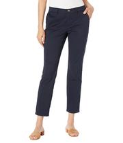 Calças Chino Tommy Hilfiger Hampton Navy para mulheres tamanho 8