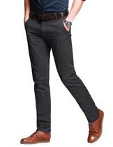 Calças combinam com ajuste masculino, cônico, elástico, casual, cinza 8106 Calças combinam com ajuste masculino, cônico, elástico, casual, cinza 8106