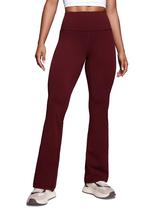 Calças CRZ YOGA Butterluxe High Waist Flare Red Merlot para mulheres