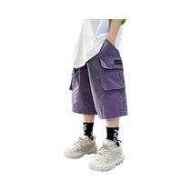 Calças Curtas De Verão Para Meninos Adolescentes, Calças Com Bolsos Grandes, 3-14 Anos, Presente De