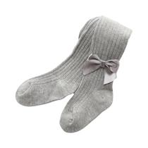 Calças De Algodão Com Laço Para Meninas 0-12 Anos Leggings Para Crianças Meia Calça Em Uma Peça