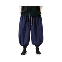 Calças De Algodão Estilo Coreano Para Homens, Corte Solto, Casual, Para Primavera E Atividades Ao Ar