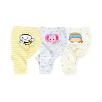 Calças de Algodão para Bebê - Conjunto 3 Peças com Estampa de Desenho Animado - Kiddiezoom