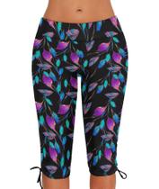 Calças de banho Urchics Rash Guard Capris Plus Size para mulheres Calças de banho Urchics Rash Guard Capris Plus Size para mulheres