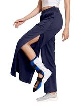 Calças de basquete Tear Away Deyeek femininas S azul marinho