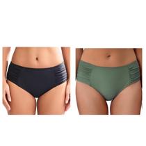 Calças de biquíni COCOPEAR Full Coverage para mulheres tamanho L (pacote com 2)