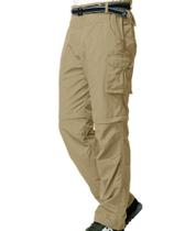 Calças de Caminhada Conversíveis Jessie Kidden - Secagem Rápida - Cáqui - Masculina