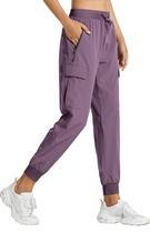 Calças de caminhada Libin femininas Cargo Joggers Vintage Purple M Calças de caminhada Libin femininas Cargo Joggers Vintage Purple M