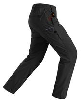 Calças de caminhada Rapoo para homens impermeáveis, de secagem rápida, pretas, 40Wx34L Calças de caminhada Rapoo para homens impermeáveis, de secagem rápida, pretas, 40Wx34L