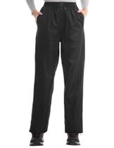 Calças de chuva iCreek impermeáveis para caminhada à prova de vento femininas pretas XS Calças de chuva iCreek impermeáveis para caminhada à prova de vento femininas pretas XS