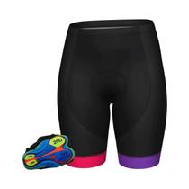 Calças De Ciclismo Femininas De Verão Com Almofada De Gel 20D Para MTB
