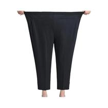 Calças De Cintura Alta E Perna Reta plus Size 7XL 8XL Para Mulheres De Meia Idade, Finas Para