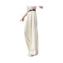 Calças De Cintura Alta E Pernas Largas Para Mulheres, Casuais, Elegantes, De Comprimento Total, Para