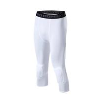 Calças De Compressão Masculinas Acolchoadas 3/4 Para Corrida, Elásticas, Para Futebol E Basquete Calças De Compressão Masculinas Acolchoadas 3/4 Para Corrida, Elásticas, Para Futebol E Basquete