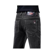 Calças De Corduroy Masculinas Para Negócios E Casual, Estilo Slim Straight Cargo, Outono/Inverno