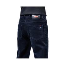 Calças De Corduroy Masculinas Para Negócios E Casual, Estilo Slim Straight Cargo, Outono/Inverno
