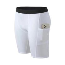 Calças De Corrida De Compressão De Secagem Rápida Masculina Ginásio Fitness Esporte Shorts Roupa