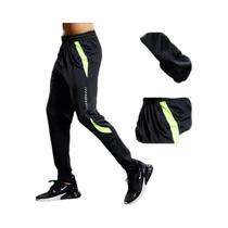 Calças De Corrida Masculinas Com Bolsos Com Zíper Para Treino De Futebol, Jogging, Fitness E